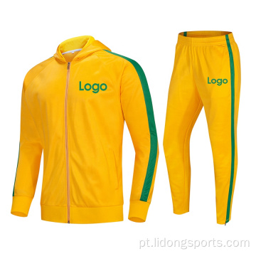 LOGOTIPO Custom Running Mens Polyester Sports Tracksuit